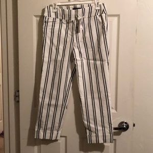 New York & Co Striped Capri Pant